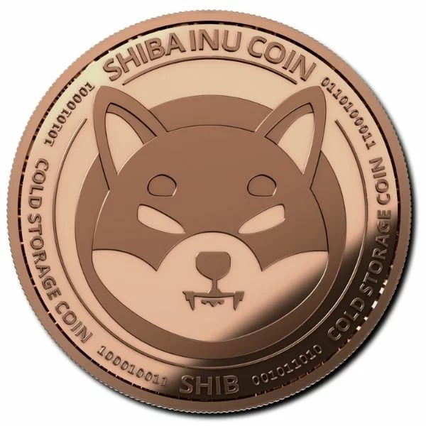 A coin with the image of a dog on it.